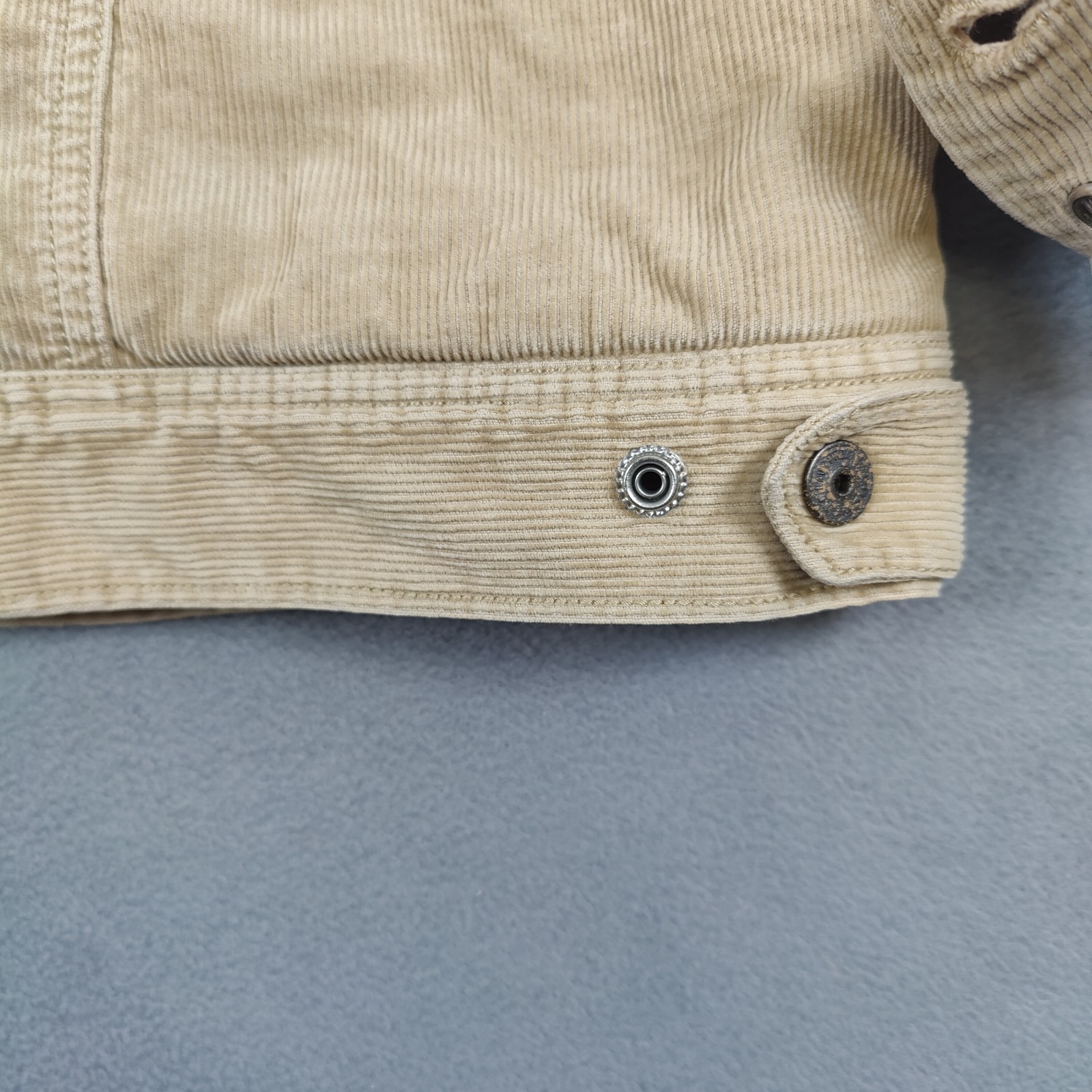 Old Navy Sherpa Lined Corduroy Jacket Men's XL Beige Cowboy Cut Vintage Workwear