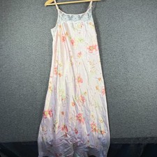 NWT Oscar De La Renta Pink Label Satin Nightgown Womens XL Extra Large Pink