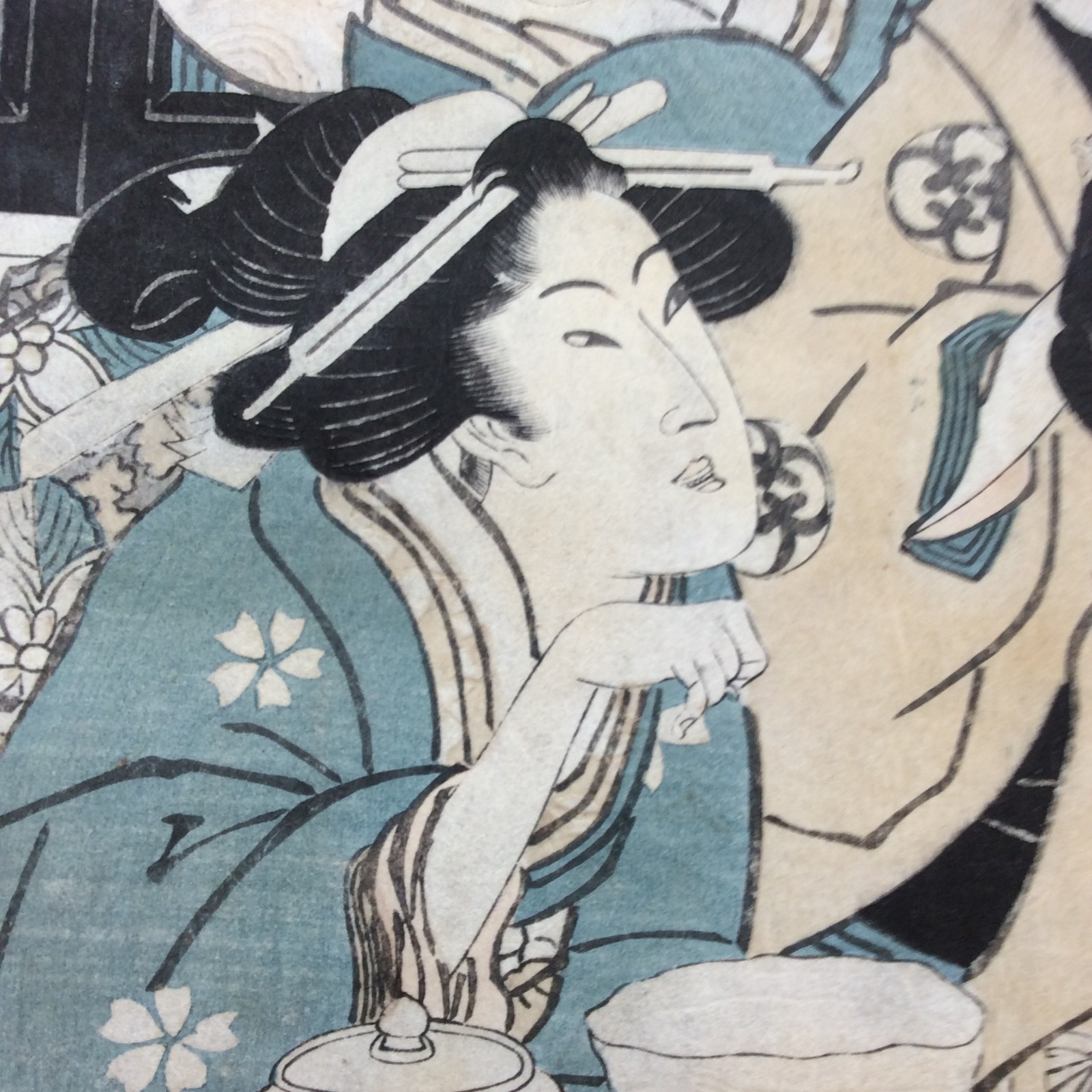 Estampe Japonaise Ancienne Signée Kuniyasu Utagawa