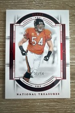 2023 Panini National Treasures - Brian Urlacher #15 Red Jersey Number /54
