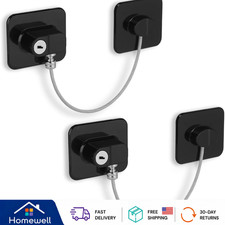 2 Pack Refrigerator Door Lock with keys Child Proof for Fridge Freezer, Cabinets
