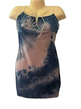 SHEIN Dress Tie Dye Spaghetti Colorful Sleeveless Strap Bodycon Mini  Size Small