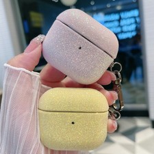 For Airpods 4 3 2 1/Pro 3 2025/Pro 2 1 Women Cloth Bling Earphone Keychain Case