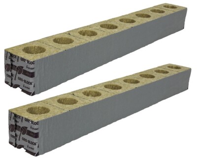 Grodan Delta 4 Cube 3''x3''x2.5'' W/ Hole Rockwool 16 Pack