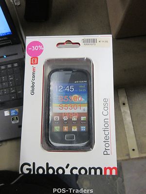 GLOBOCOMM Samsung S5300/S5301/I399  Black Protection Case NEU NEW IN PLASTIC