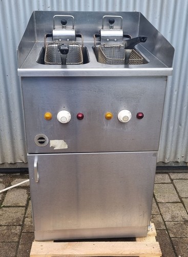 Friteuse Fritteuse Fritter Doppelfriteuse Starkstrom 380 V JUNO - Bild 2 von 15