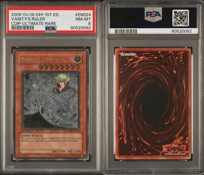 PSA 8 VANITY'S RULER 1ST EDITION CDIP-EN024 CDIP YUGIOH 2006 ULTIMATE ...