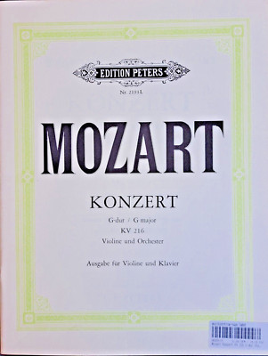 Concerto N° 3 Sol Majeur KV 216 - MOZART - Partition - DI AREZZO