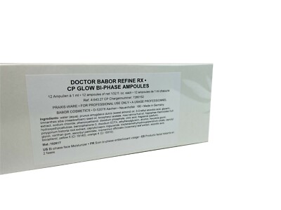 Babor Doctor Refine Rx Glow Bi Phase 24 Ampoules Prof   