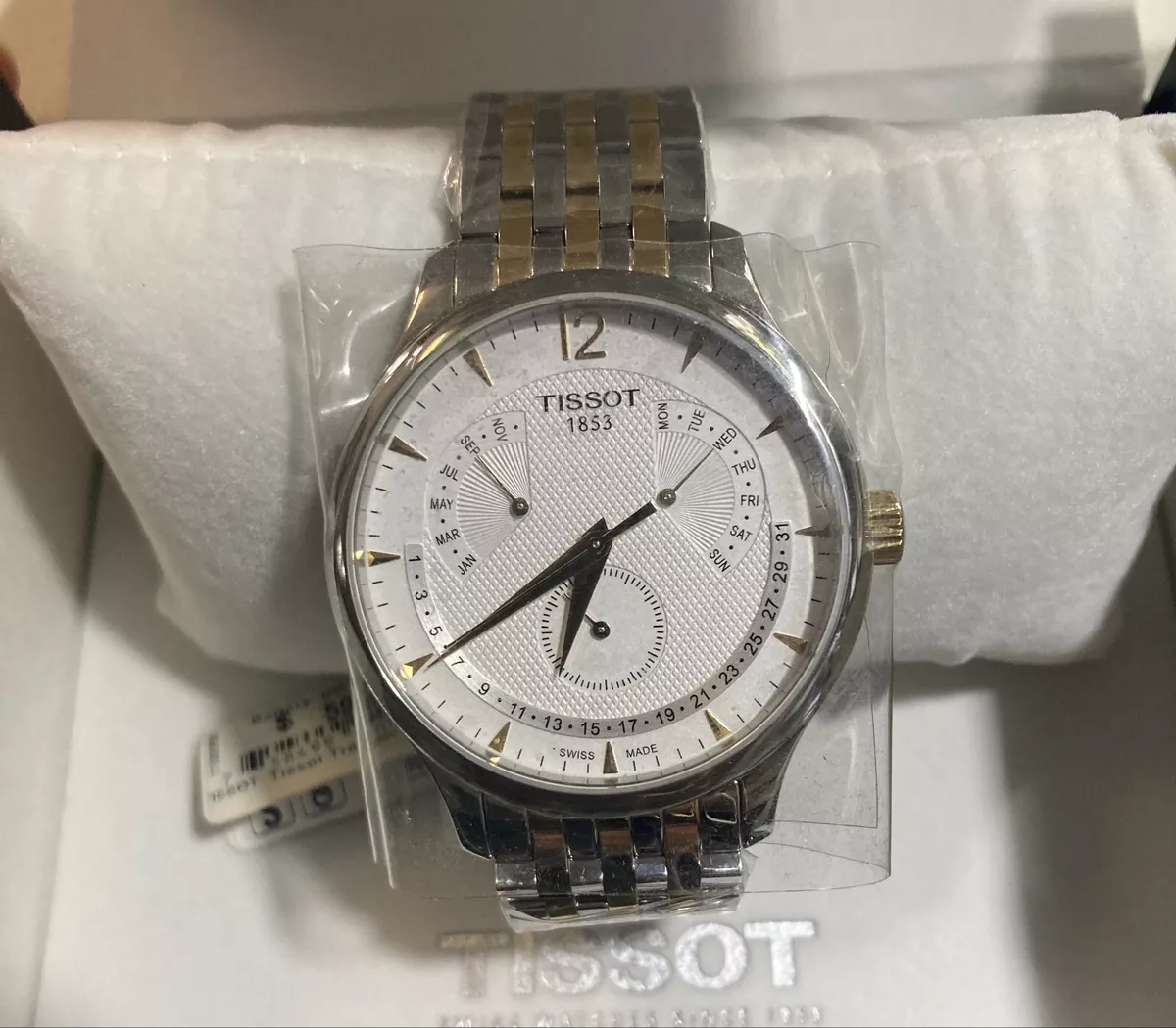 TISSOT Tradition White Two Tone Men s Watch T0636372203700 Classic