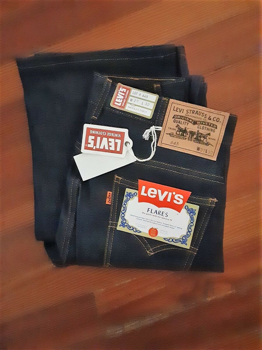 LVC Levi's Vintage Clothing Men's Jeans Flares 645 Orange LVC Levi's Vintage Clothing Men's Jeans Flares 645 Orange