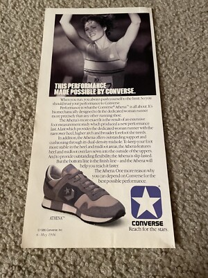 Vintage 1986 CONVERSE ATHENA Women Running Shoes Poster