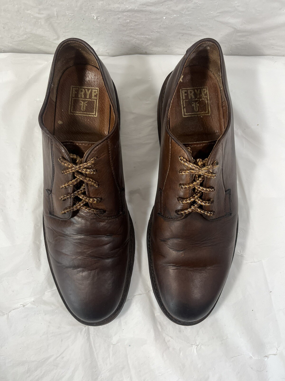 SAOLA Scarpe casual eleganti Frye Grant Oxford da uomo in pelle marrone taglia 11 5 D