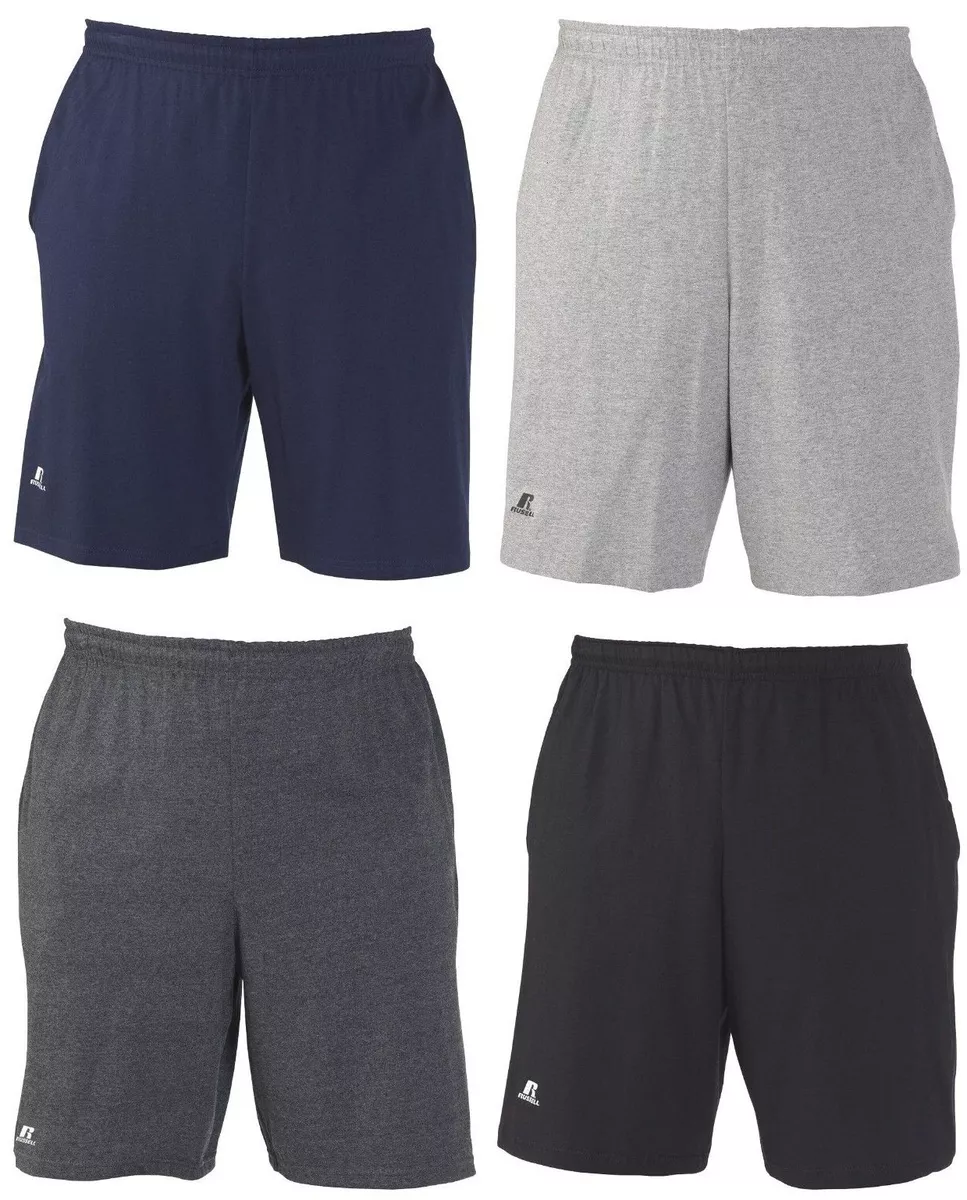 Russell Athletic Men's Cotton Performance Baseline Short with Pockets