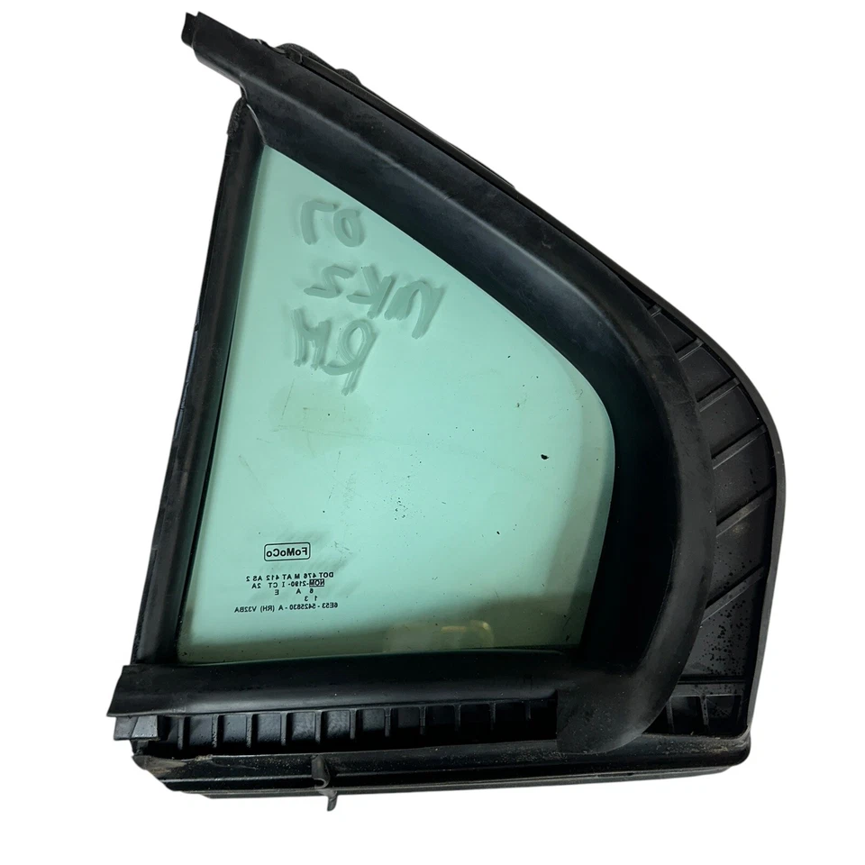 Lincoln MKZ 2007 OEM lado del pasajero derecho puerta trasera ventilación ventana de vidrio 07 08 09 Foto 4 de 4