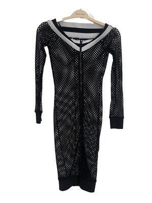 Women's Forever 21 Black Crochet Zipper Dress Size M | eBay