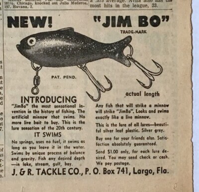 1954 newspaper ad for 