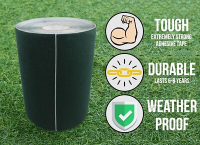 New Artificial Grass Tape 6'' x49'-82 (15cmx 15m) Self-Adhesive Seaming Turf Tape