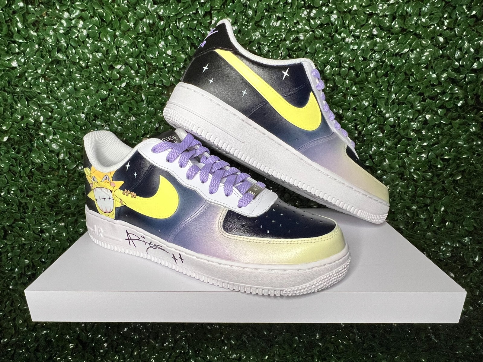 Aries x Bizon Custom 1 of 10 "BELIEVE IN ME" Sneakers Signed by Aries - Sz 9.5M