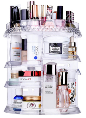 Acrylic Makeup Perfume Organizer 360 Degree Rotation 7layers Adjustable Storage Ebay