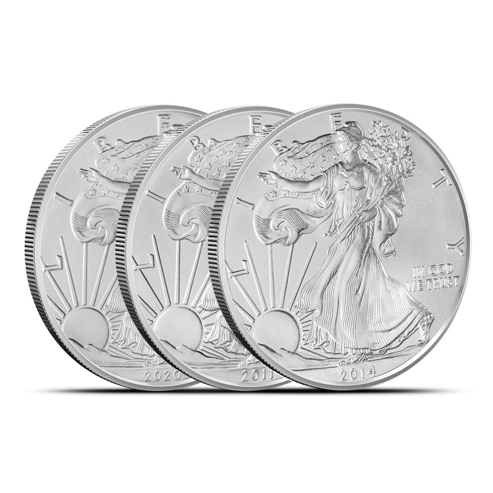 1 oz American Silver Eagle Coin (Random Year - Lot of 100) - product detail image 2
