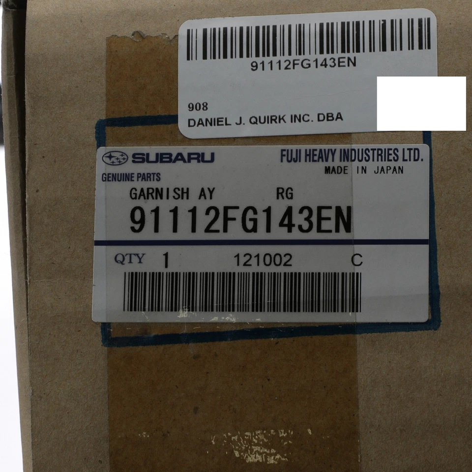 OEM NUEVO 2011-2014 Subaru Impreza WRX STI sedán 2,5 L puerta levadiza moldura 91112FG143EN Foto 4 de 4