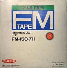FUJI FM 150-7 Reel to Reel Recording Tape, LP, 7" Reel, 1800 ft.