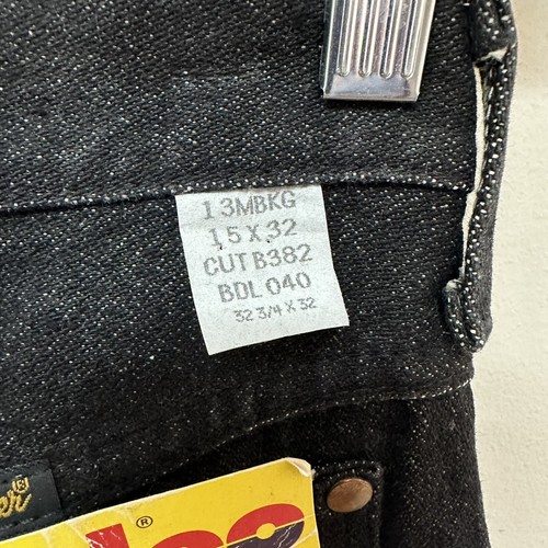 Vintage WRANGLER Western Cowgirl Rodeo High Rise Black Denim Jeans 30 x 32 NOS - Picture 6 of 9