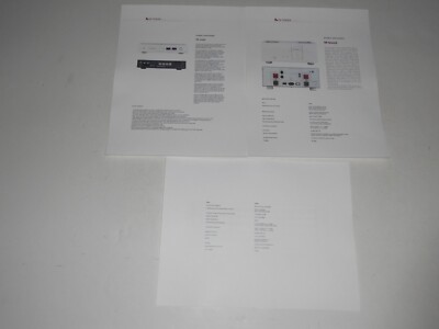 Luxman M-600, M-200 Power Amplifier Brochure 2008 3 pages, Specs, Articles