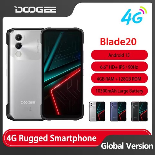 Global Version DOOGEE Blade20 Rugged Phone 90Hz 10300mAh Android 15 NFC 6.6 inch - 第 1/15 張圖片