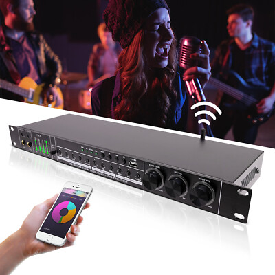 Audio Processor Professional Anti-howling Black Audio Processor 110V 25W