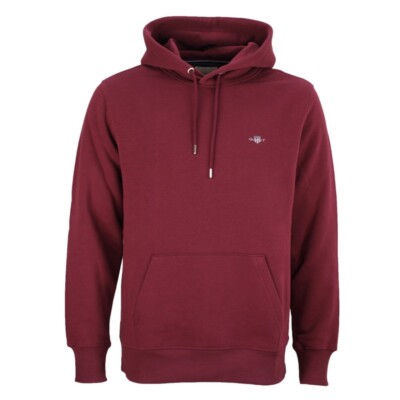 Gant Herren Kapuzenpullover Sweatshirt Hoodie rot 2007058 638 wine