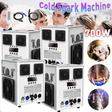 4PCS Cold Spark Machine 700W Stage Effect DMX Firework DJ Event Party Wedding US