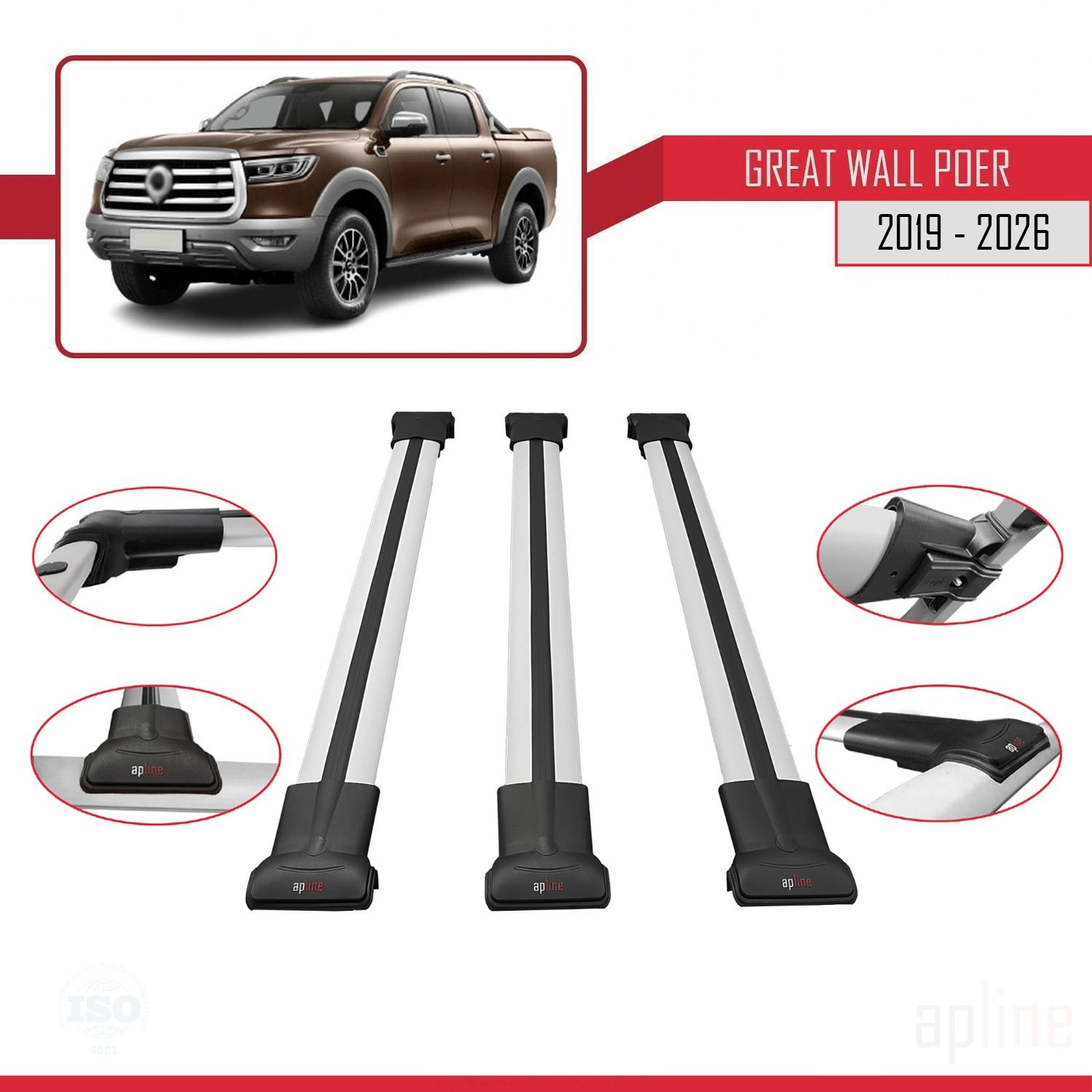 Barres de toit Great Wall Poer pour vos voyages en famille et outdoor