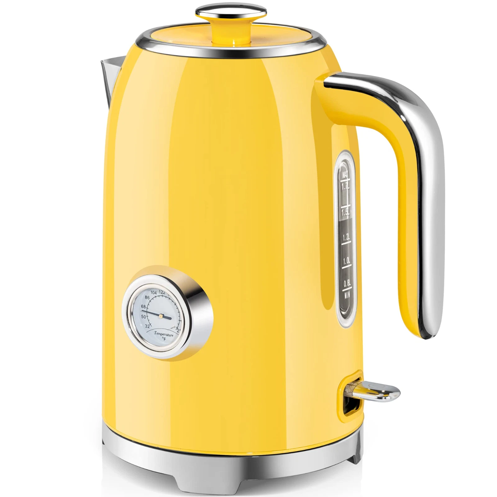 SUSTEAS Electric Kettle - 57oz Hot Tea Kettle Water Boiler with Thermometer, ...
