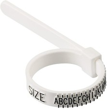 Ring Gauge Measuring Tool Belt Ring Sizer for Men and Women