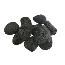 Tfwadmx 10 Pack Aquarium Black Lava Rock Fish Tank Volcanic Pumice Stones for