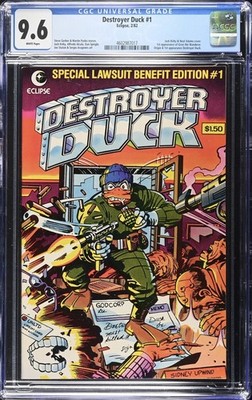 DESTROYER DUCK #1 (1982) CGC 9.6 NM+ 1st Appearance Groo & Destroyer Duck 