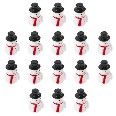  4 Pack Weihnachten Schnee Mini Harz Schneemann Mini-Schneemänner