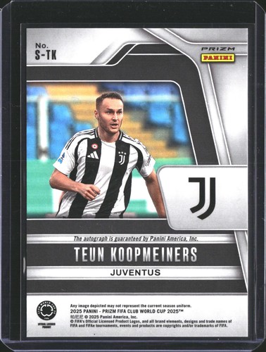 2025 Panini Prizm FIFA Club World Cup #S-TK Teun Koopmeiners Signatures Velocity - Picture 2 of 2