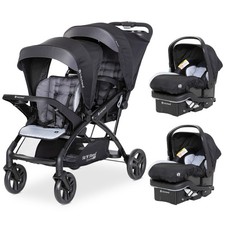 Baby Trend Sit N' Stand Double Stroller with EZ-Lift Car Seat 2 Pack , Stormy