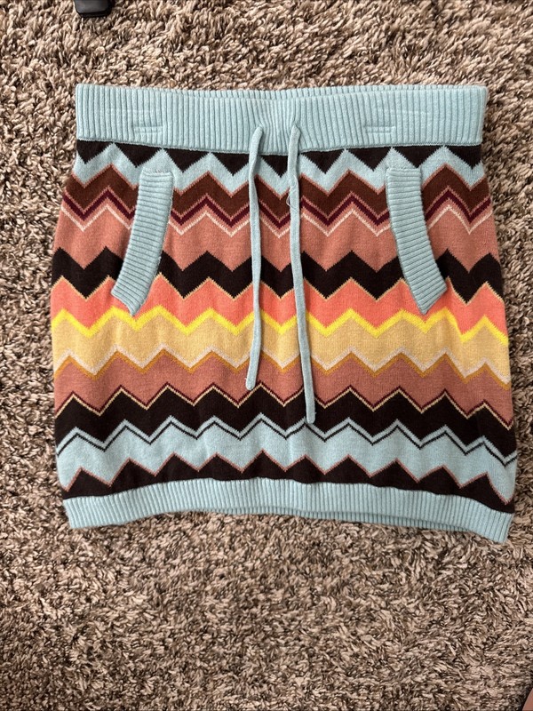 Missoni For Target Girls Sweater Skirt Zig Zag Chevron- Large 10/12- VGUC
