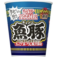 Pot-type noodles Ramen Fish And Pork, 85G X 20 Packs [Nissin Foods Kapnu, Delic_