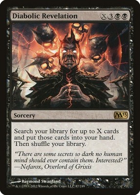 MTG Magic the Gathering Diabolic Revelation #87 M13 2013 NM x1