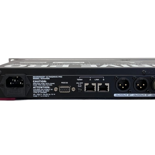 Behringer DCX2496 UltraDrive PRO Digital Crossover Equalizer Delay Limiter - Picture 8 of 9