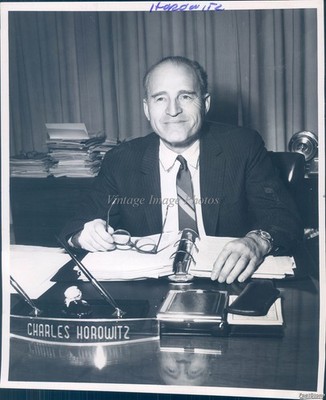 1968 Charles Horowitz King County Superior Court Historic Vintage Photo 8x10