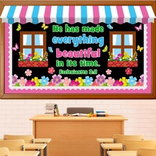 Spring Religious Bulletin Board Decoration Set for Classroom and Home