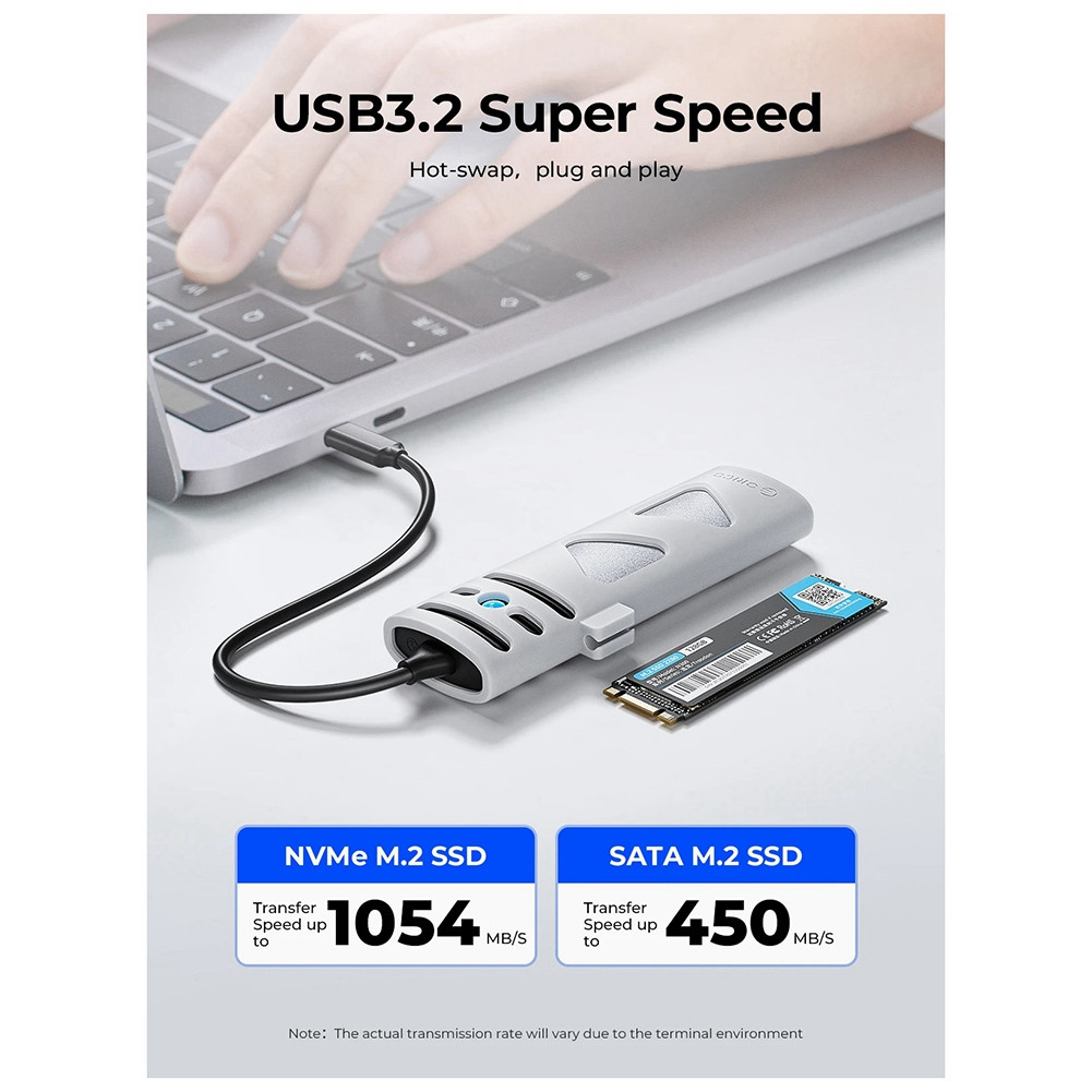 M.2 Dual Protocol -In-1 Cable Hard Disk Enclosure Type-C Laptop5356 | eBay