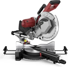 Power Miter Saw 10 inch 15Amp Power Saw 10/12 inch Sliding Miter Saw Bevel 0-45°