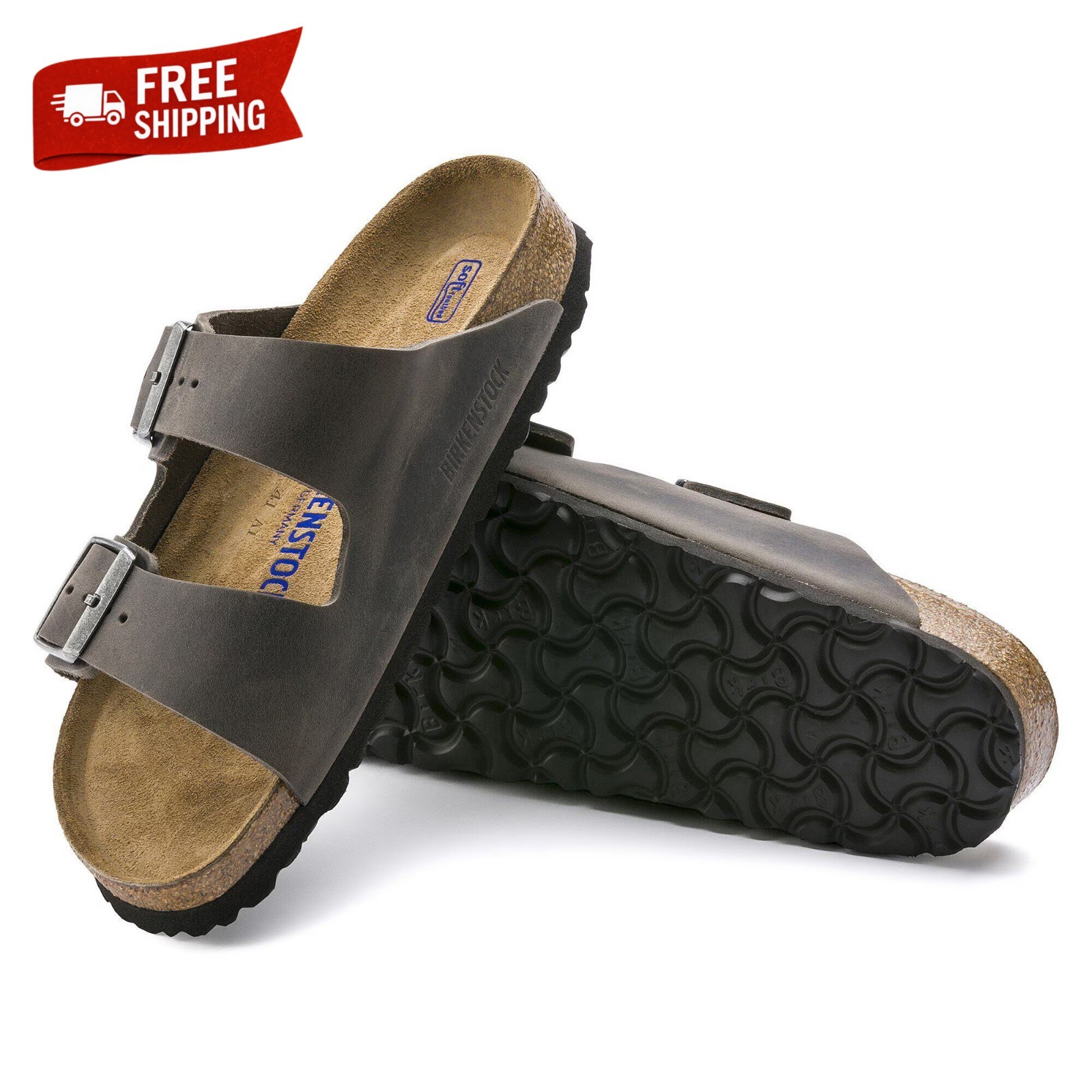 Ed Leather Sandals Iron New With Box